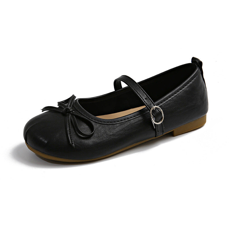Damen Ballerinas mit verstellbarem Riemen und schickem Schleifen-Detail R&B