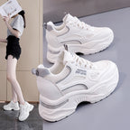Damen Sportliche Sneaker mit dicker Dämpfung und atmungsaktiver Obermaterialstruktur R&B