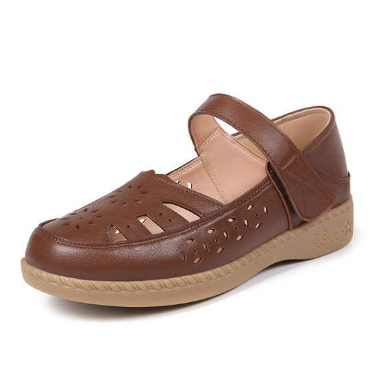 Damen Komfortable Riemchensandalen mit atmungsaktiver Oberflächenstruktur und modischem Design R&B