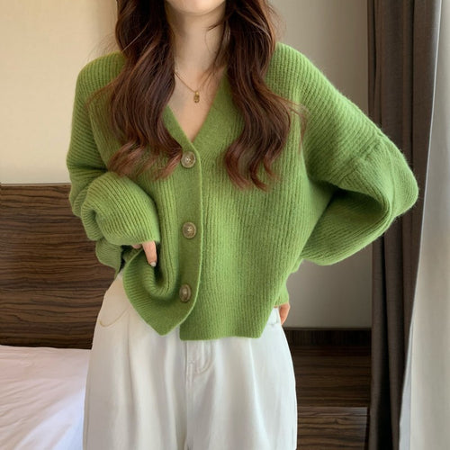 Damen Komfortabler Strickcardigan mit Knopfdetails und feiner Struktur R&B