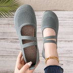 Damen Komfortable Mary Jane Slipper mit flexiblem Design