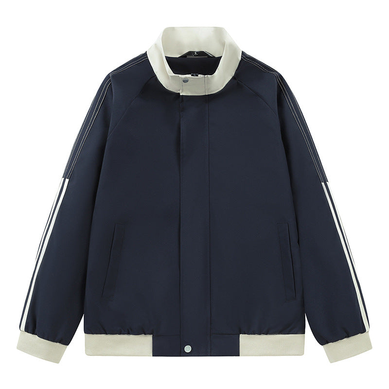 Damen sportliche Übergangsjacke mit hohem Kragen und seitlichen Eingrifftaschen
