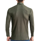 Herren feiner Rollkragenpullover aus strukturiertem Strick R&B