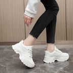 Damen Chunky Sneakers mit atmungsaktiver Mesh-Oberfläche und griffiger Laufsohle R&B