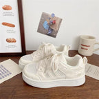 Damen Sportliche Hochsohle Sneakers mit verspieltem Design R&B