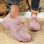 Damen Atmungsaktive sportliche Sneaker mit elastischem Obermaterial