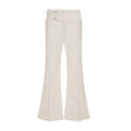 Damen Flared Pants mit modischem Taillengürtel R&B
