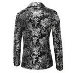 Herren eleganter Goldmuster Blazer