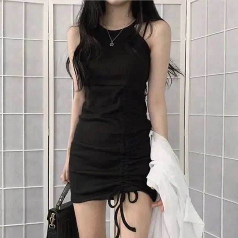 Damen figurbetontes Minikleid mit Raffung