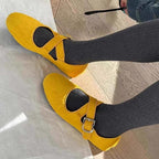 Damen Ballerinas mit elegantem Schnallenakzent und weich gepolsterter Innensohle R&B