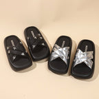 Damen Mode-Slipper mit funkelnden Applikationen R&B