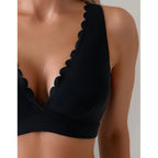 Damen Bikini mit dezentem Wellenmuster R&B
