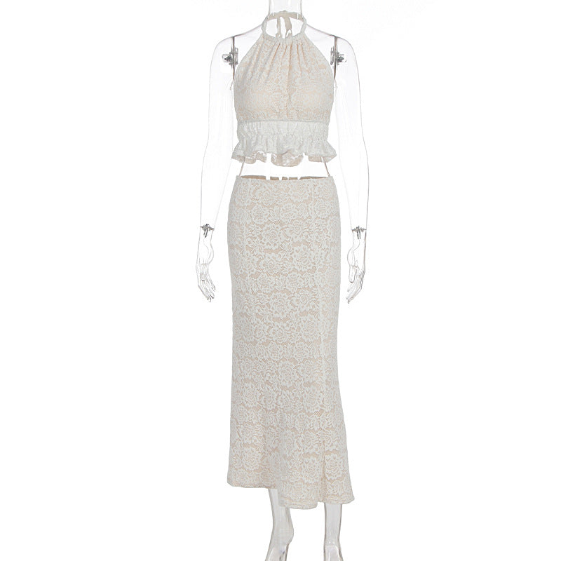 Damen Elegantes Spitzenkleid R&B