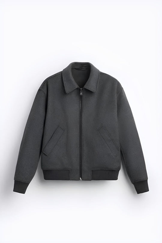 Damen lässige Fleece-Bomberjacke R&B