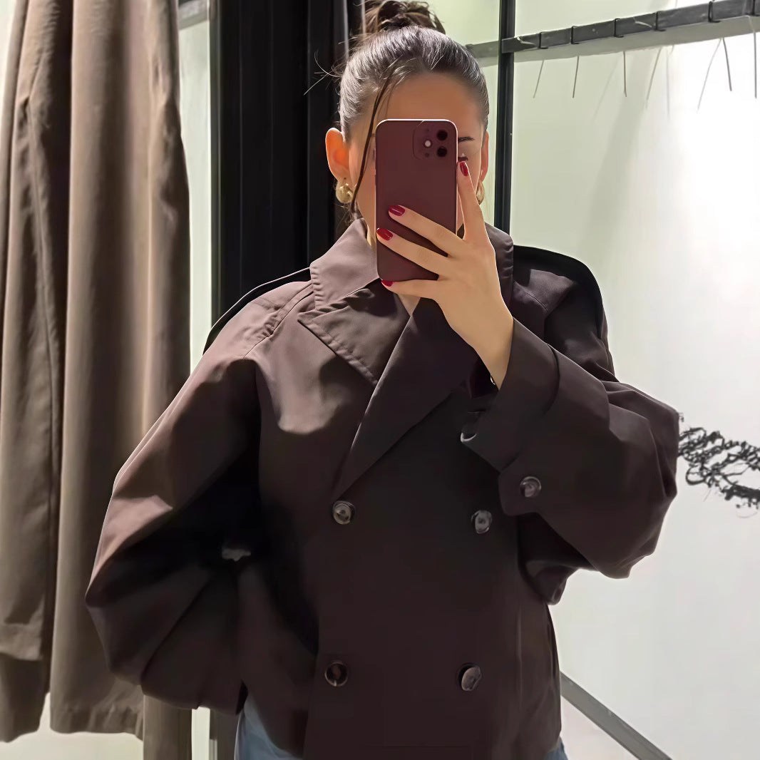Damen modische und funktionale Trenchjacke R&B