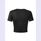Damen Crop-Shirt mit auffälligem Typografie-Design R&B