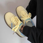 Damen Sneakers mit weichem Obermaterial und trendigen Farbakzenten