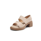 Damen Elegante Sandalen mit komfortablem Blockabsatz und verstellbaren Riemen R&B