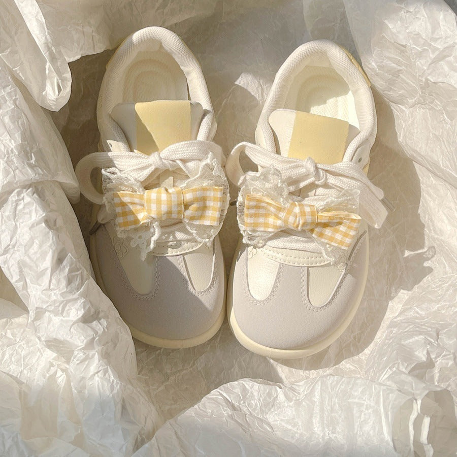 Damen Sneakers mit verspielten Schleifenakzenten und atmungsaktivem Obermaterial R&B