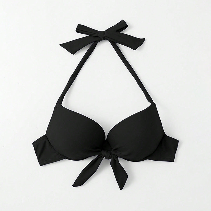 Damen Push-Up-Bikini-Top mit elegantem Schleifen-Design R&B