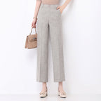 Damen Weite Pantoletten High Waist Schnitt