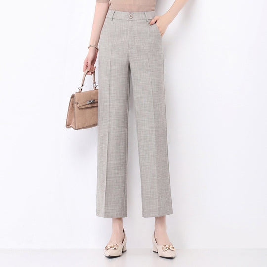 Damen Weite Pantoletten High Waist Schnitt