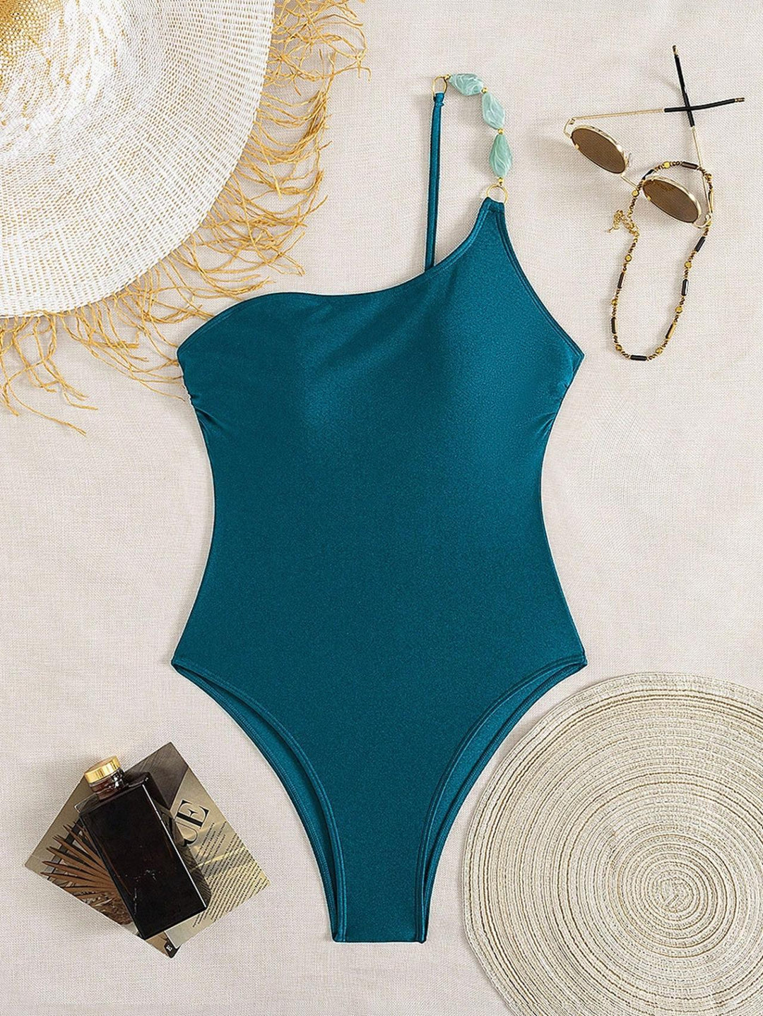 Damen Eleganter Schwimmanzug mit schmalen Trägern und figurschmeichelndem Schnitt R&B