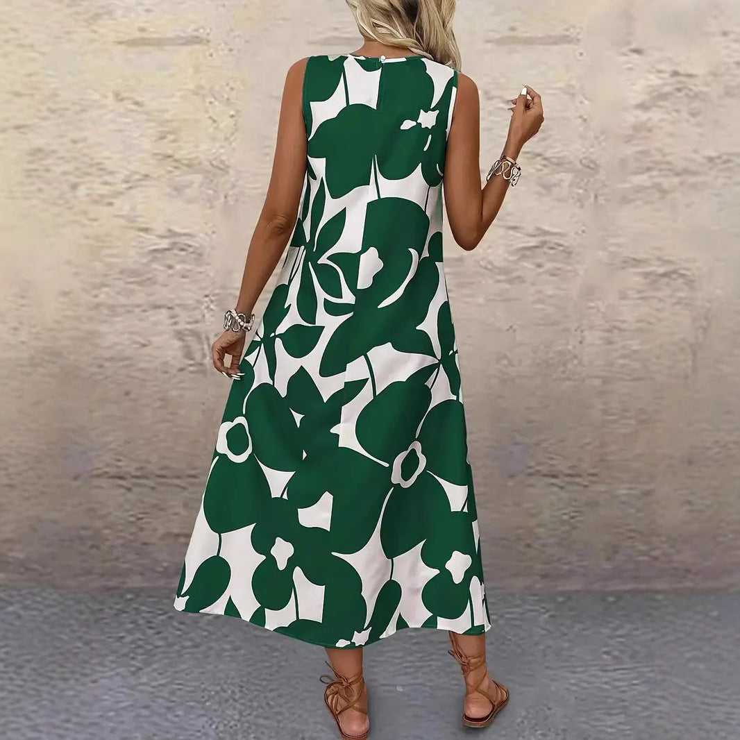 Damen Maxikleid mit floralem Muster R&B