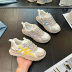 Damen Sportliche Trend-Sneaker mit atmungsaktiven Mesh-Obermaterialien und stoßdämpfender Sohle R&B