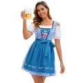 Damen nan traditionelles Oktoberfest Dirndlkleid mit geschnürtem Mieder und bestickter Schürze R&B