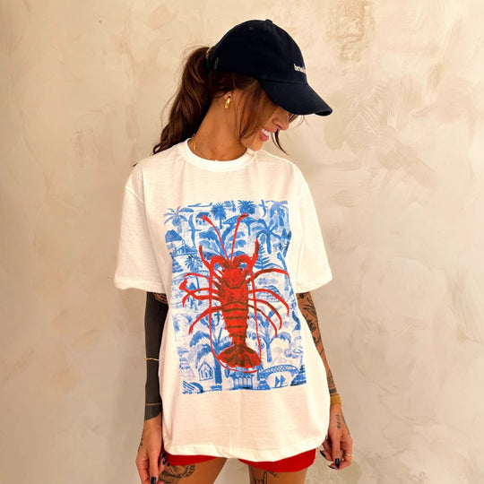 Damen T-Shirt mit künstlerischem Motiv im Vintage-Stil R&B