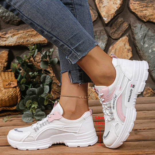 Damen Sportliche Sneakers mit atmungsaktivem Mesh-Obermaterial und komfortabler Dämpfung R&B