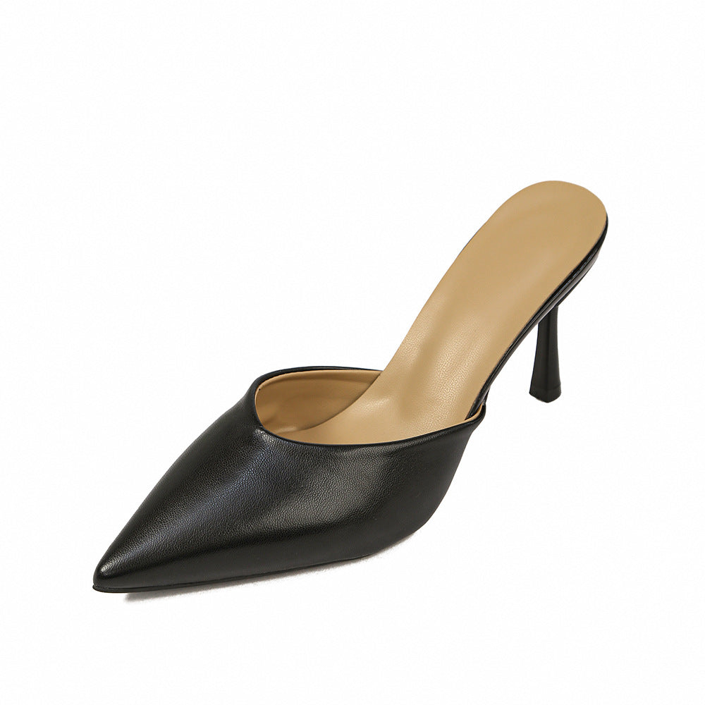Damen Elegante Slingback-Pumps mit spitzem Zehenbereich und hohem Absatz R&B
