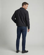 Kurze Herren Admin-Jacke im British Style mit Polstern Grau