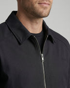 Kurze Herren Admin-Jacke im British Style mit Polstern Grau