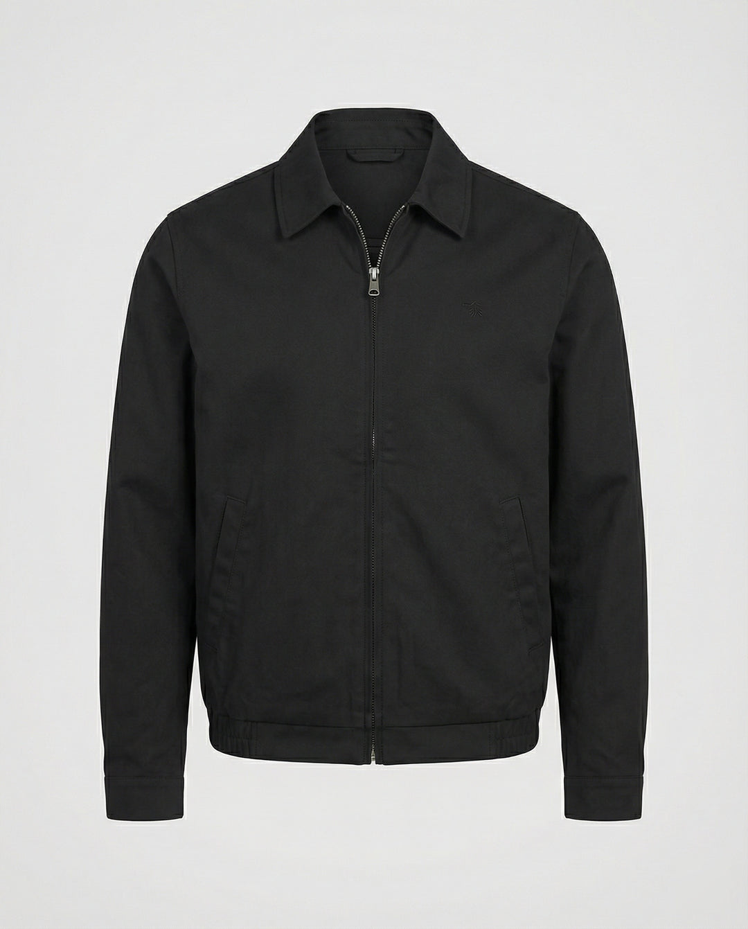 Kurze Herren Admin-Jacke im British Style mit Polstern Grau