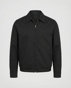 Kurze Herren Admin-Jacke im British Style mit Polstern Grau