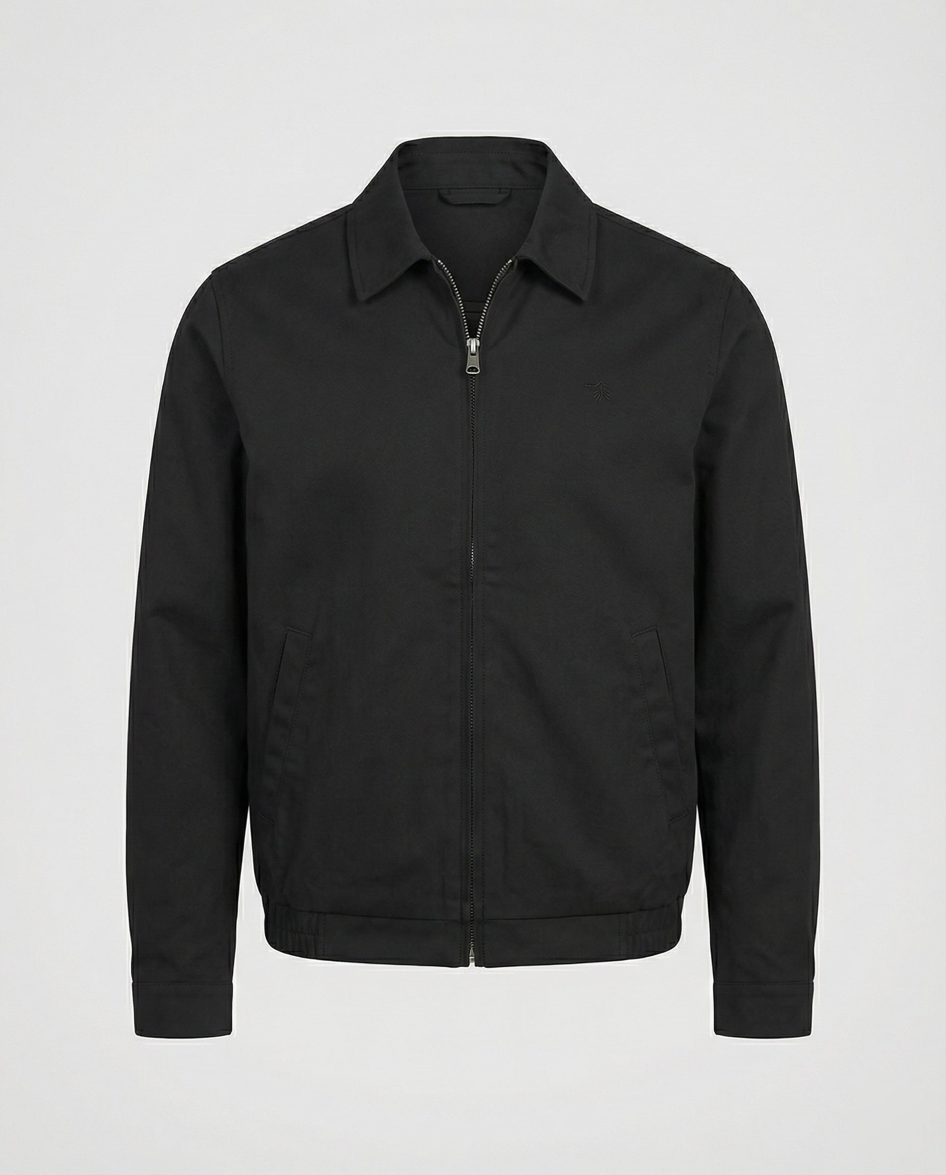 Kurze Herren Admin-Jacke im British Style mit Polstern Grau