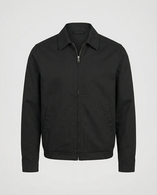 Kurze Herren Admin-Jacke im British Style mit Polstern Grau