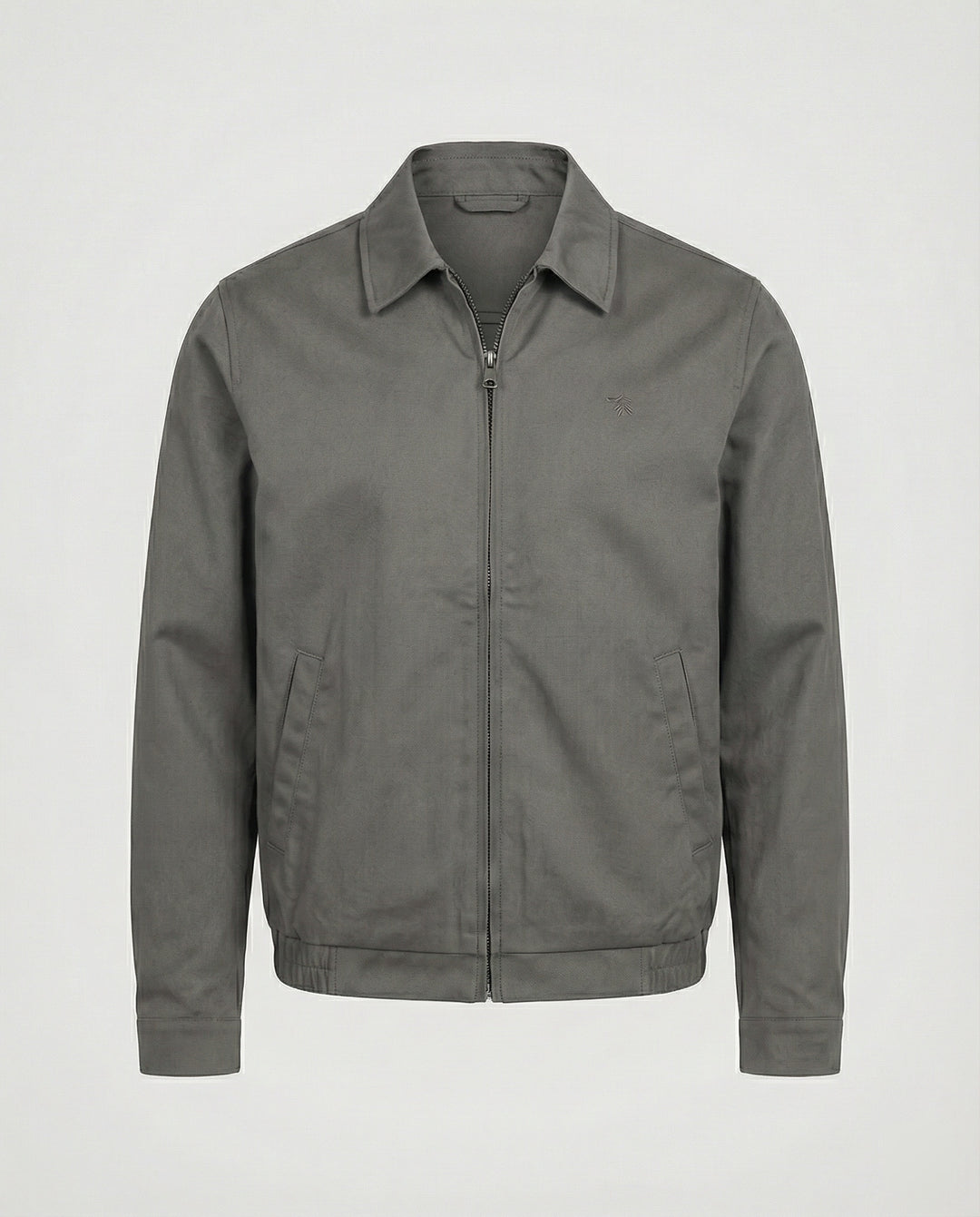 Kurze Herren Admin-Jacke im British Style mit Polstern Grau