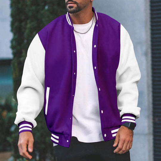 Herren Sportliche Collegejacke R&B