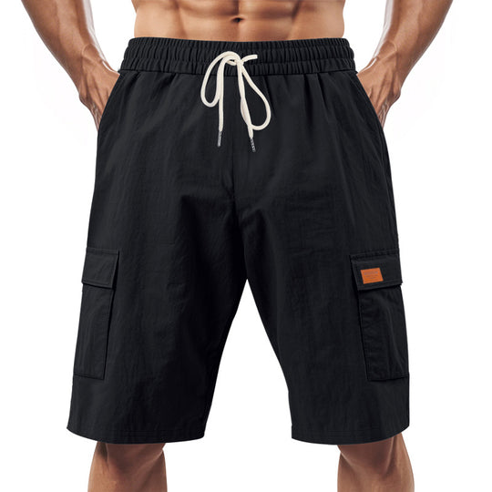 Herren Cargo-Shorts mit vielseitigen Taschen und elastischem Bund R&B