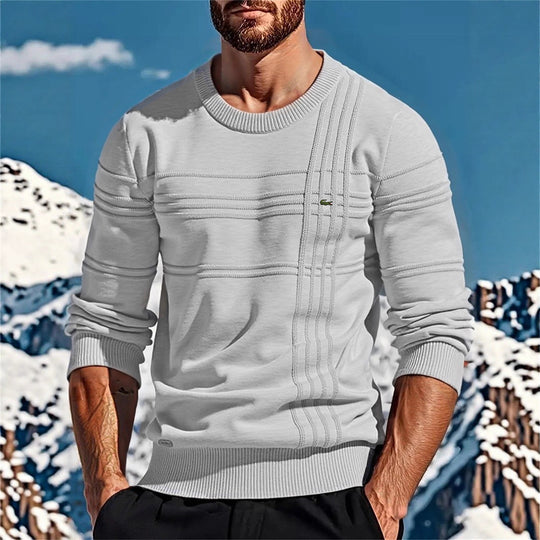 Herren stylischer Strickpullover mit einzigartigen Texturdetails R&B