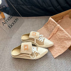 Damen lässige Slipper mit stylischem Schnürdesign R&B