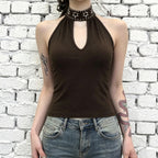 Damen Elegantes Haltertop mit funkelnden Akzenten R&B