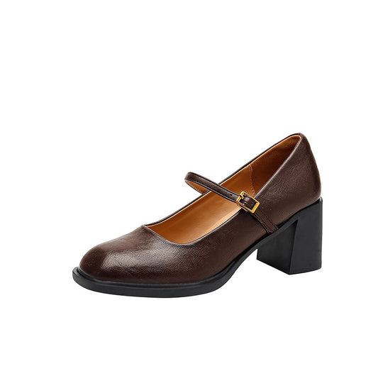 Damen Mary Jane Pumps mit modischem Riemchen R&B