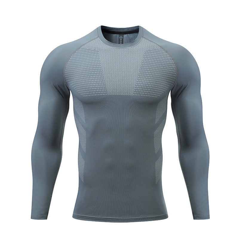 Herren Kompressions-Langarm-Sportshirt R&B