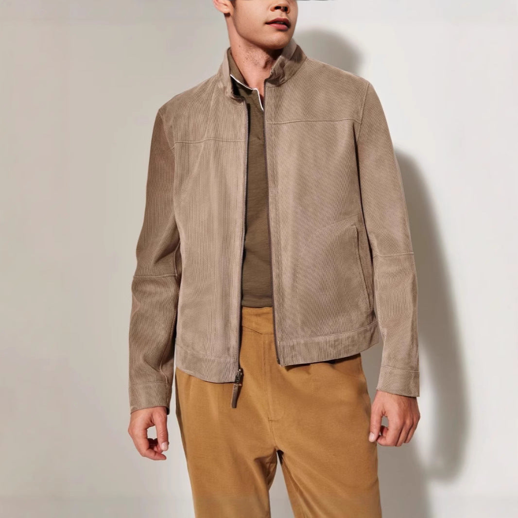 Herren jacke im modernen Schnitt mit strukturiertem Obermaterial R&B