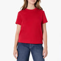 Damen lässiges Kurzarm-T-Shirt aus hochwertiger Baumwolle mit Rundhalsausschnitt R&B