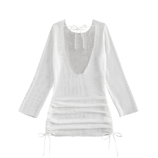 Damen Strandkleid mit eleganten Rüschendetails R&B
